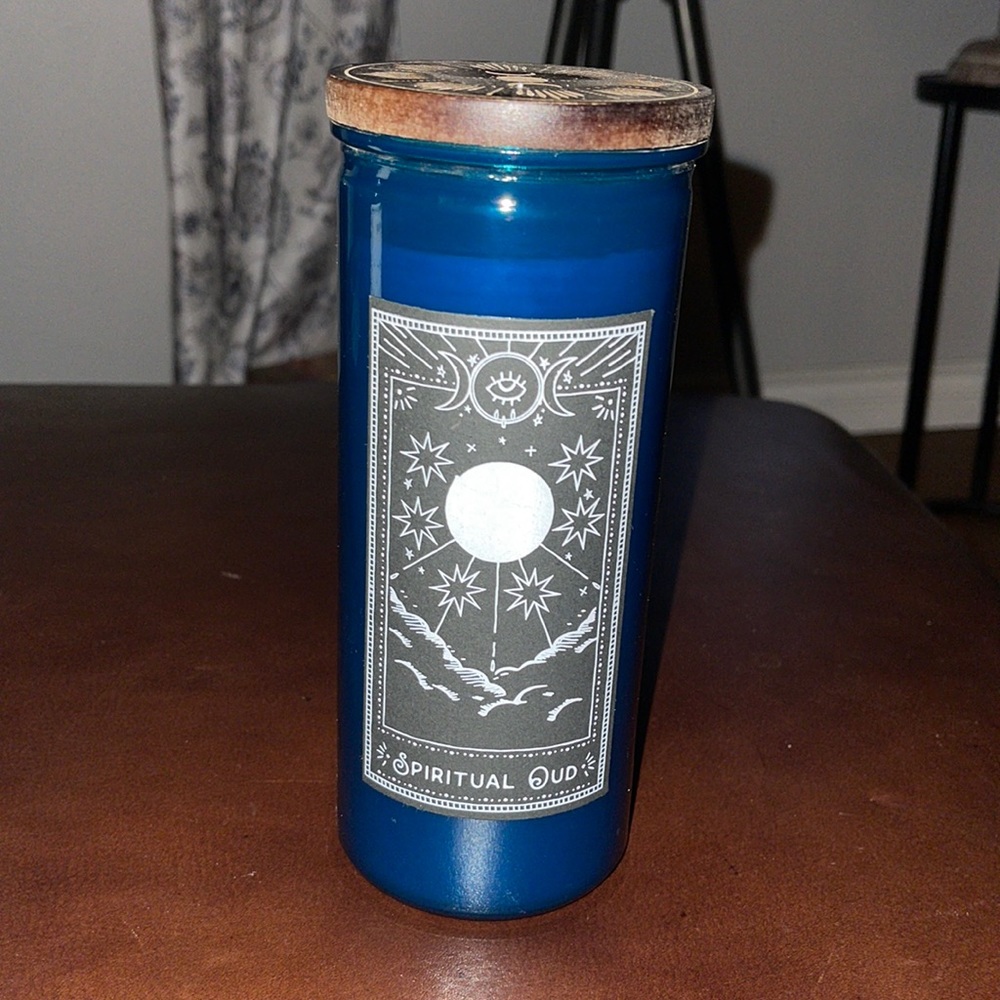 Spiritual Quo blue candle